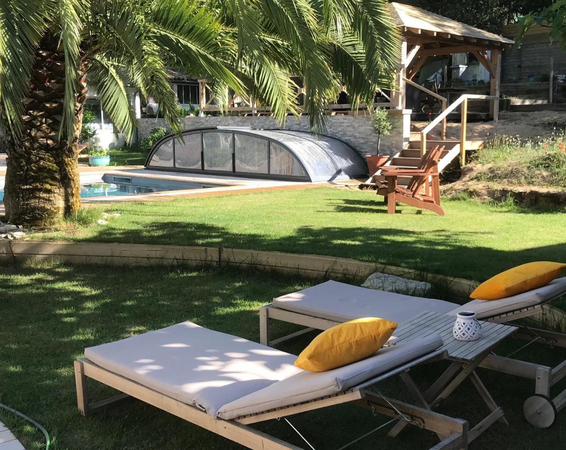 La Maison De La Dune - Chambres Climatisees - Jacuzzi 1Ere Seance Offerte - Piscine Chauffee Avec Abri Amovible - Plage Situee A 200M, Acces Direct Par Le Bois La Couarde-sur-Mer Exterior foto